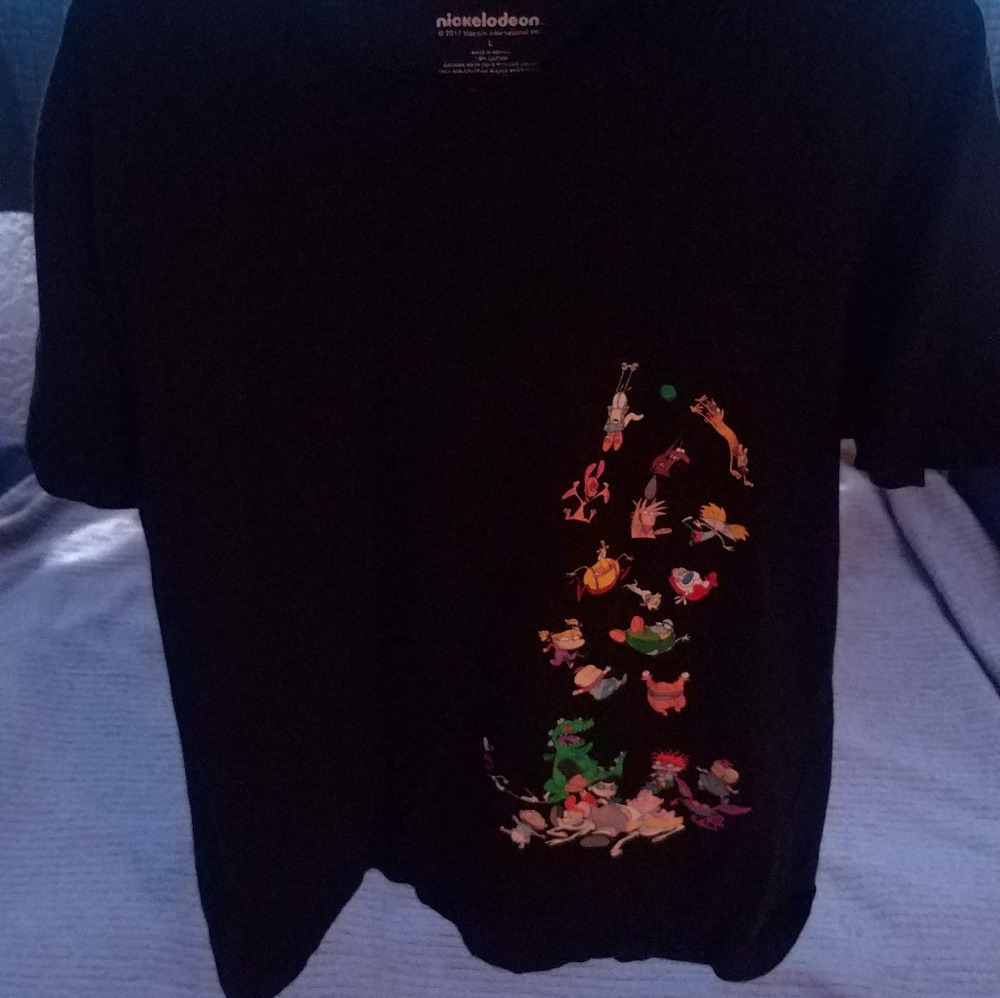 Nickelodeon Falling Charachters Graphic Tee